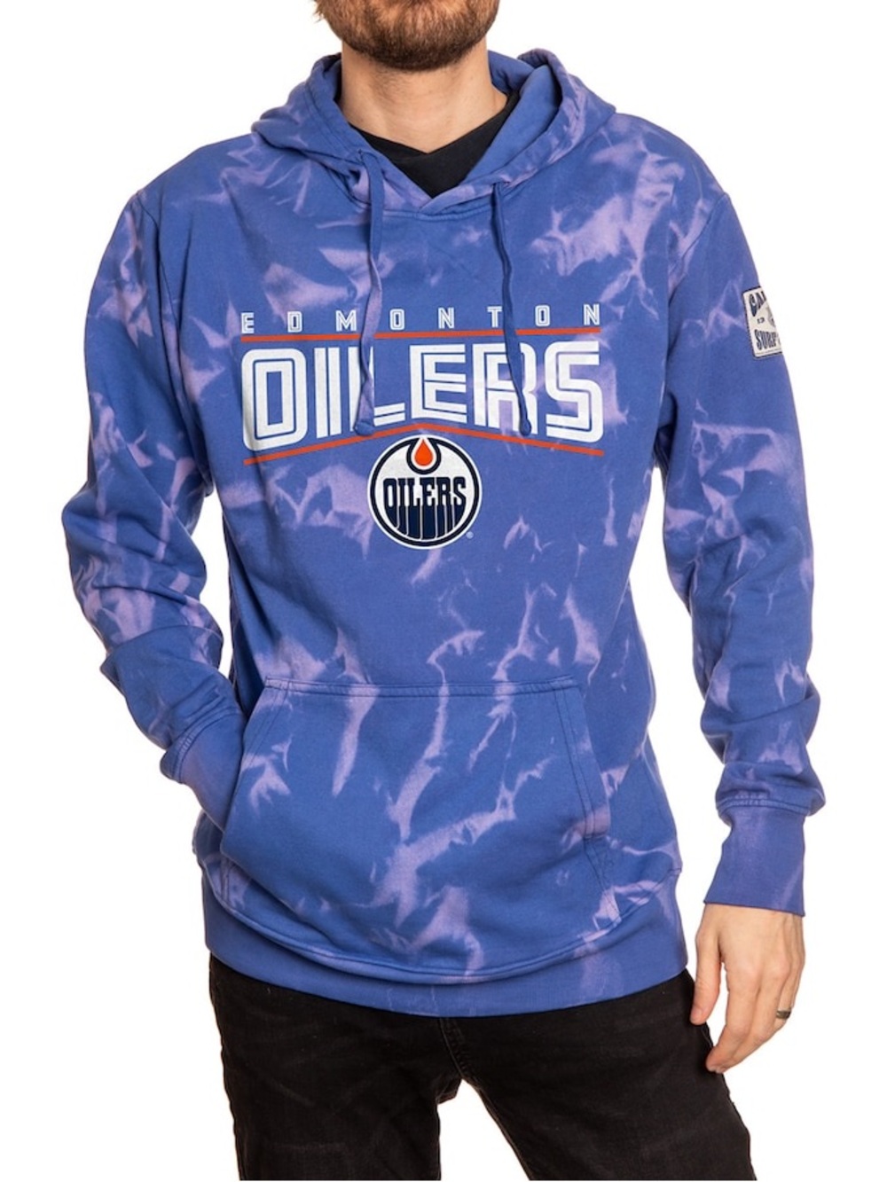 Men's Calhoun Surf & Skate Crystal Tie-Dye Oilers Hoodie